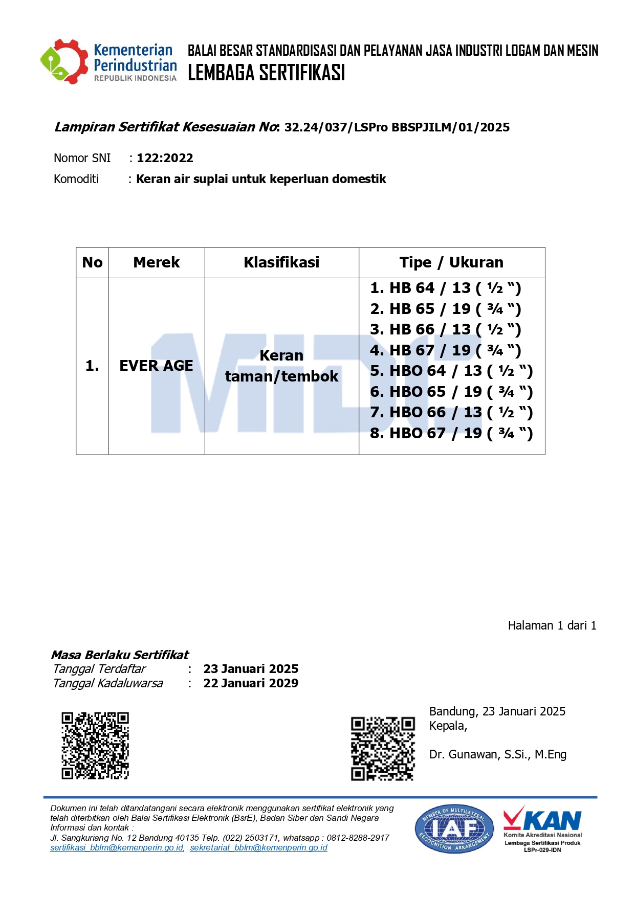 2025 SERTIFIKAT KESESUAIAN EAVM 122:2022 - MEREK
